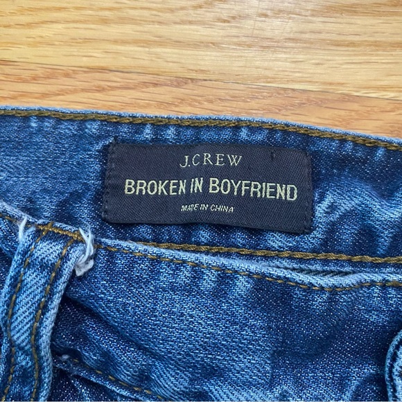 J. Crew Broken In Boyfriend Jeans denim size 27 medium wash - Picture 4 of 8